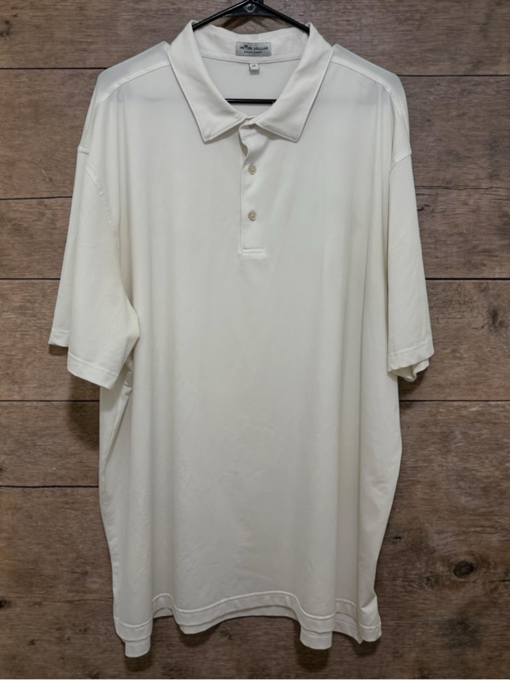 Peter Millar White Performance Jersey Polo Shirt Men’s 2XL Classic Golf